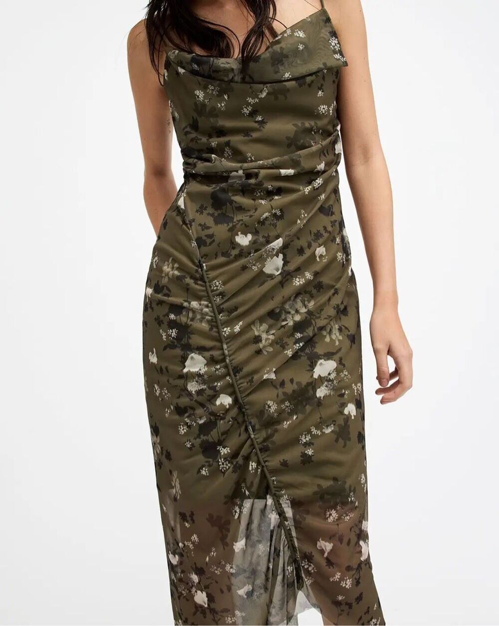 AllSaints Ulla Kora Asymmetric Dress Size 2